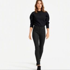 Everlane high-rise jeans. Black. Size 27. Excellent condition.
